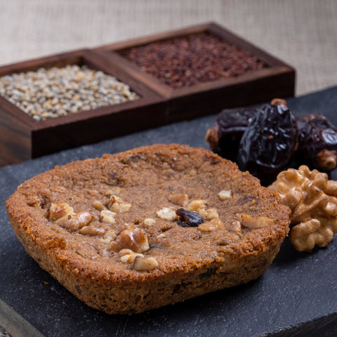 Gluten Free -Eggless Dates & Walnut Cake